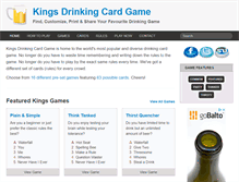 Tablet Screenshot of kingsdrinkingcardgame.com